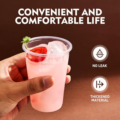 YEEHAW 9 oz Plastic Cups 2000 Pack Clear Disposable Drinking Cups for Cold Beverages