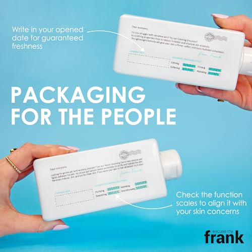 Excuse My Frank Hydra Cleansing Gel ? Hydrating Facial Cleanser for Men & Women, Korean Skincare, Daily Face Wash for Sensitive Skin, Vegan & Cruelty-Free (3 Pack)