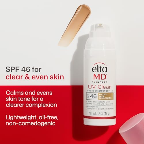 EltaMD UV Clear Tinted Sunscreen SPF 46 Oil-Free 1.7 oz - Sensitive Skin