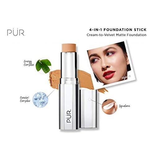 P?R MINERALS 4-in-1 Foundation Stick in Golden Tan , 0.3 Oz (Pack of 1)
