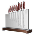 Fomidao 16x3.94x11 Inch Magnetic Knife Holder Stand - Large Stainless Steel Double-Sided Kitchen Rack with 3 Magnet Strips