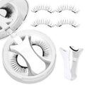 Higu clace Magnetic Eyelashes with Applicator Daily Wear Reusable Magnetic Eyelashes Natural Look No Glue Needed Magnet Lashes Soft with Applicator Easy to Apply and Remove£¨G02)