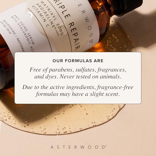 Asterwood Triple Repair Peptide Serum 4 Fl Oz - Firming Anti-Aging Face Treatment