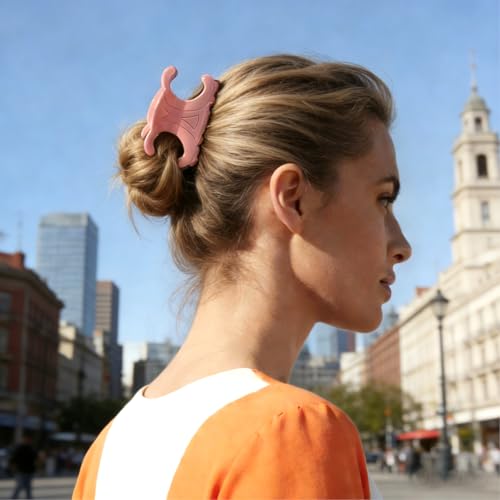 4-Pack Acetate Butterfly Hair Clips for Thick Hair - Elegant & Secure