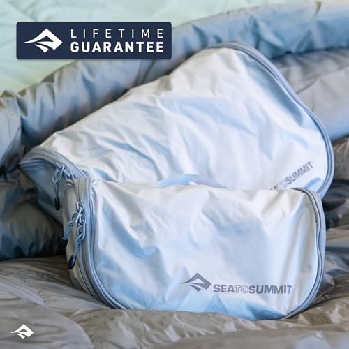 Sea to Summit Large Hanging Toiletry Bag, Travel Organizer for Men and Women, Atoll Blue