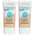 COVERGIRL Clean Matte BB Cream For Oily Skin, Fair 510, (Packaging May Vary) Water-Based Oil-Free Matte Finish BB Cream, 1 Fl Oz (1 Count) (Pack of 2)