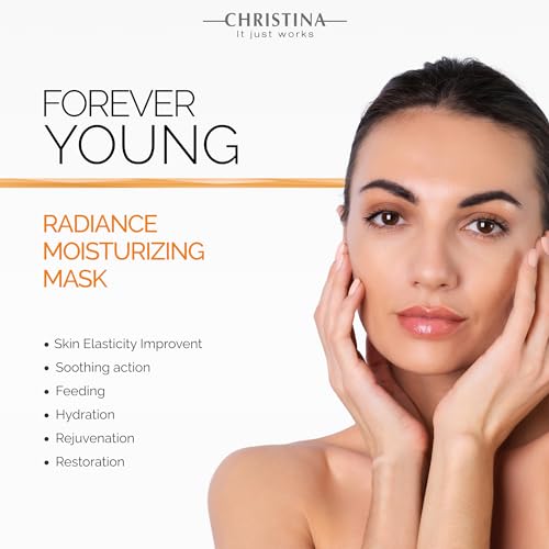Christina Forever Young Radiance Moisturizing Facial Mask with Vitamin E | Anti-Aging Nourishing Face Masks Skincare | Skin Renewal Boost | Strengthens and Revitalizes Skin | For All Skin Types 50ml