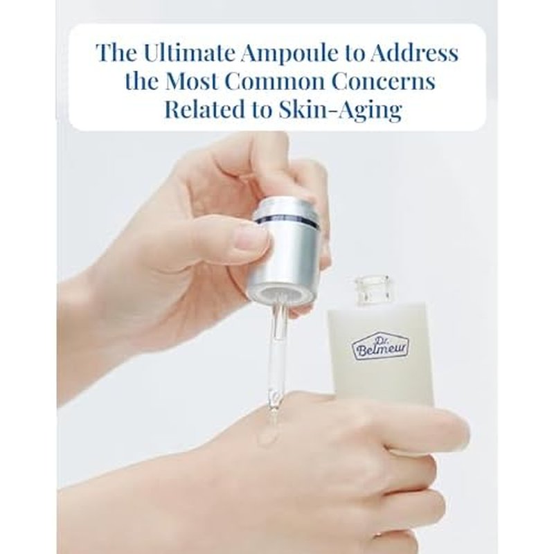 Dr. Belmeur Total Youth Biome Ampoule (1.2fl oz) - Premium Serum for Wrinkles, Elasticity & Hydration. Korean Skin Care by LG Beauty. Collagen, Panthenol, Niacinamide, Licorice.