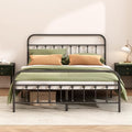 King Size Metal Bed Frame - Black, Easy to Assemble, Heavy Duty Steel Support