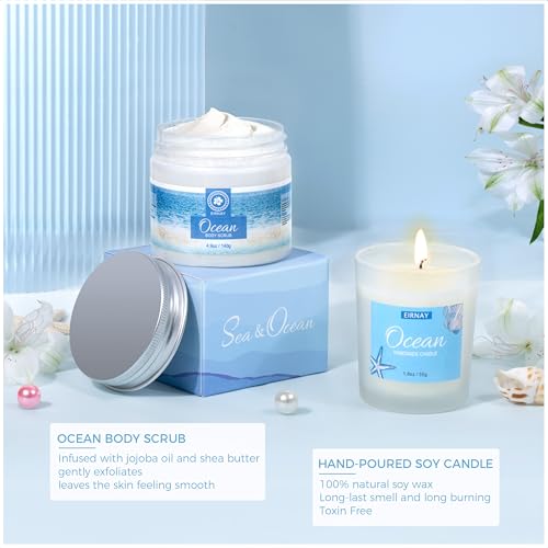 Gifts for Women, Spa Gifts Basket for Women, 12Pcs Ocean Bath and Body Gifts Set, Self Care Gifts for Mom, Wife, Girlfriend, Sister, Female Friends