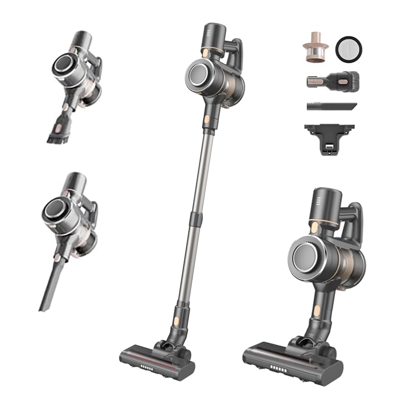 Cordless Stick Vacuum Cleaner with 23KPa Suction, Long Battery Life, Lightweight for Home & Pet Hair