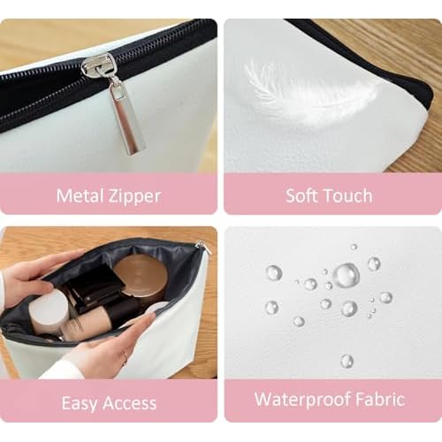 Penguin Gifts Cosmetic Bags for Women,Just A Girl Who Love Penguin Gifts Leather Makeup Bag,Small Makeup Bag Travel Organizer Zipper Pouch for Purse