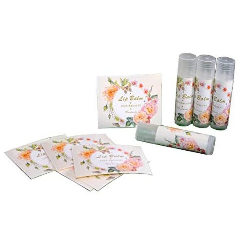 Assorted T5 50pcs Lip Balm Labels - Paper Stickers for Lip Balm Containers