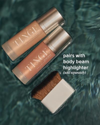 Tinge Body Kabuki Brush for Self Tanner & Makeup Application - Soft Synthetic Bristles