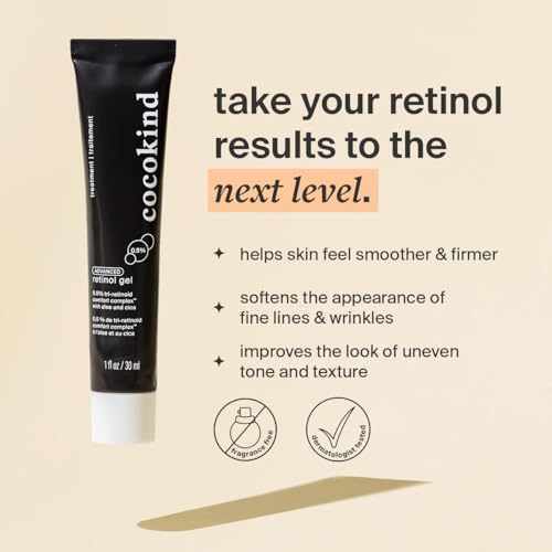 Cocokind Advanced Retinol Gel 0.5% - Sensitive Skin, 1 Fl Oz (Pack of 1)