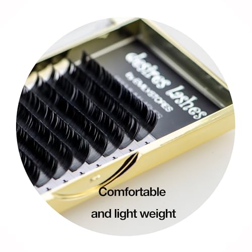 Ellipse Lashes Flat 0.20mm Thickness D Curl Length 11mm Lashes Extensions Single Size For eyelash Extension(Ellipse,Flat0.20,D,11mm)
