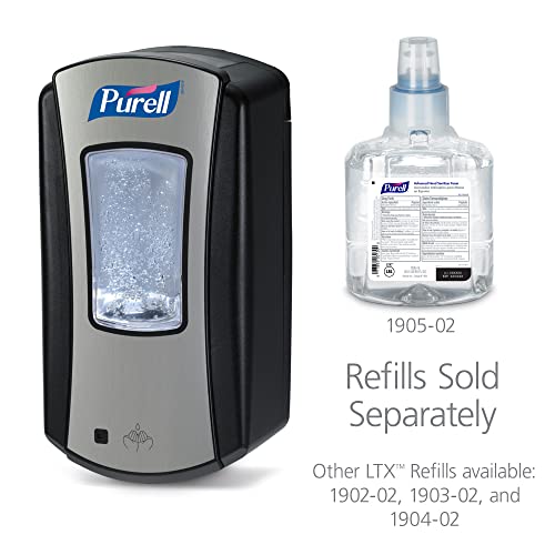 Chrome/Black Hand Sanitizer Dispenser 1200 mL Touch-Free for Office & School - Variation of THIS listing