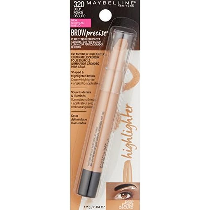 Maybelline Brow Precise Perfecting Eyebrow Highlighter, Dark, 0.04 oz.