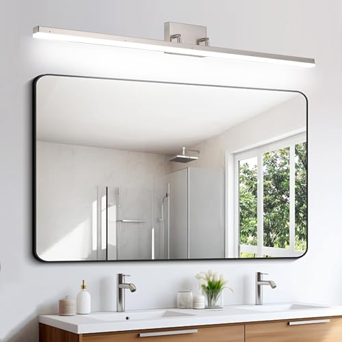 48-Inch Modern LED Vanity Bath Light Brushed Nickel 5000K Nickel 5000K