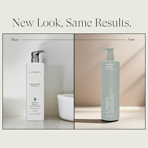 L'ANZA Healing Strength Anti-Frizz Conditioner 33.8 Fl Oz - Nourishing Hair Repair & Shine