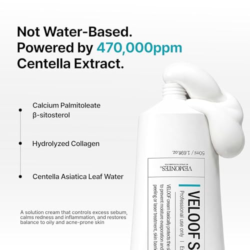 Veloof Super Varriel Cream for Extremely Dry Skin - Korean Moisturizer with Allantoin & Centella, 50ml