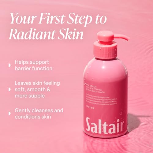 Saltair Body Wash Bundle ? Seascape & Signature Scents 2-Pack Each | Hydrating Body Cleanser with Monoi Oil & Cupuacu Butter for Women and Men