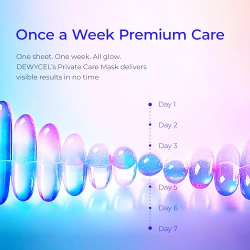 DEWYCEL PRIVATE CARE MASK with edelweiss callus culture extract | 3STEP face mask for glow skin - elasticity, hydrating, firming | Soothing Recovery & Moisture with Panthenol, Niacinamide