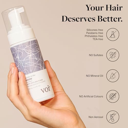 VOIR Secret in the Snow Soft Styling Foam for Curly Hair 160ML - 5.4 Fl Oz
