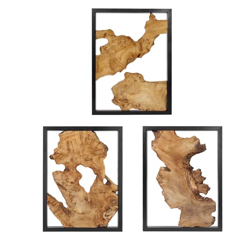 Irregular Natural Wood Wall Decor - Handcrafted Rustic Wall Art for Living Room, Bedroom, Kitchen, Office