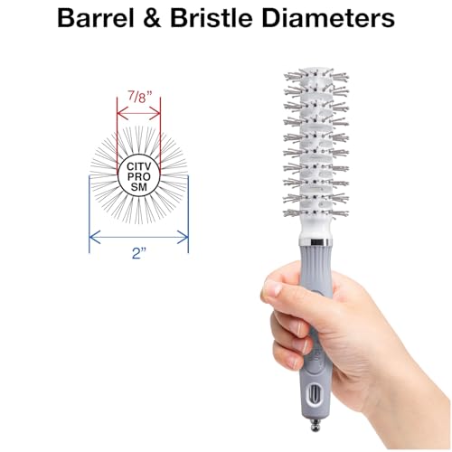 Olivia Garden Ceramic Ion Turbo Vent Pro Hair Brush 2 Inch Small