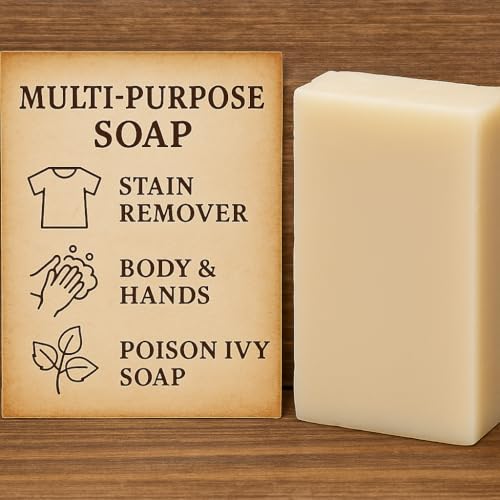 Organic Handmade Lye Soap Bar 3-Pack - Natural Face & Body Cleanser