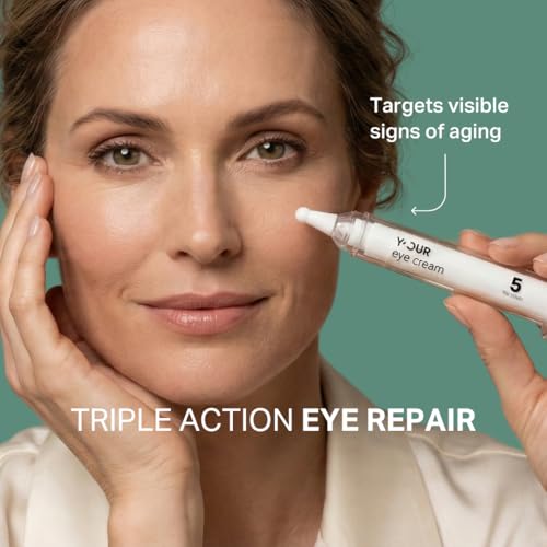 Y¡¯OUR Retinol & Peptide Complex Eye Cream: Anti-Aging for Dark Circles, Puffiness, Wrinkles & Crow¡¯s Feet; Hydrating & Under Eye Repair. Made in USA. Gifts for Women