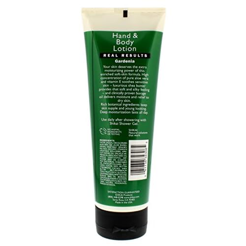 ShiKai Gardenia Hand & Body Lotion (8oz, Pack of 3) | Daily Moisturizing Skincare for Dry and Cracked Hands | With Aloe Vera & Vitamin E