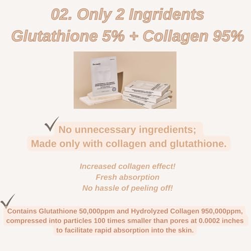 [DermaFi] Glutathione 5% + Collagen 95% Instant Resilience Melting Patch Facial Mask Pack (7 pack) Korean Beauty