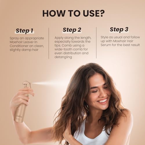 Leave-in Conditioner Spray with Argan Oil for All Hair Types - 12 Fl Oz (Pack of 1)