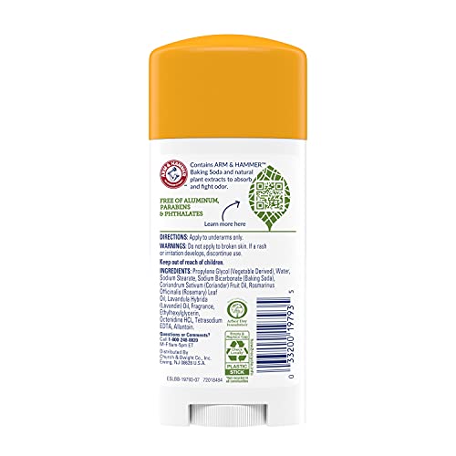 Natural Deodorant with Rosemary and Lavender - Aluminum-Free 2.5oz, Pack of 9