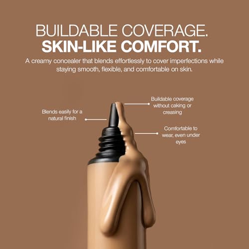 Palladio Full Coverage Concealer - Creamy Face & Under Eye Formula, Disguises Dark Circles, Blemishes, Fine Lines, Evens Skin Tone (Mocha)