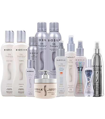 BioSilk Silk Therapy Conditioner Aquatic 12 Fl Oz Pack of 2 – Hair Radiance & UV Protection