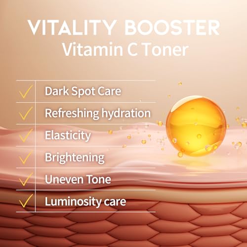 Vitamin C Niacinamide Toner for Face - Hydrating Korean Skincare, 8.45 fl oz
