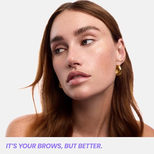 Wonderskin Wonder Blading Brow Stain & Go Masque with Brow Styler Gel, Long Lasting Eyebrow Tint and Clear Gel, Volumizing and Smudge Proof (Brunette)