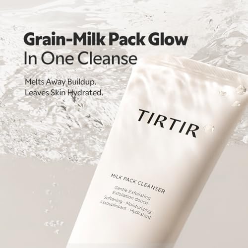 TIRTIR Milk Pack Facial Cleanser 150ml - Moisturizing Vegan & Red Bean Formula