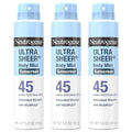 Neutrogena Ultra Sheer SPF 45 Body & Face Mist - 3 x 5 oz (Pack of 3)