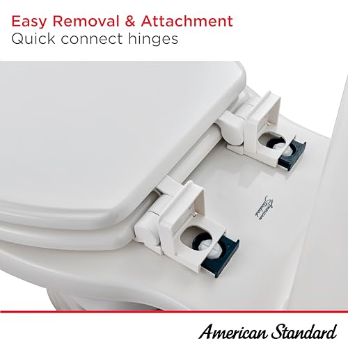 Elongated Slow-Close Toilet Seat with Telescoping Lid - White, American Standard 5025A65G.020