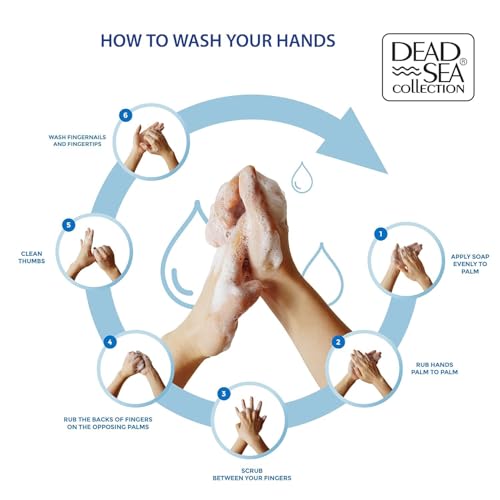 Lavender Dead Sea Hand Soap Pump - Moisturizing Liquid with Minerals, 67.6 Fl Oz (Pack of 2, 33.8 Fl Oz Each)