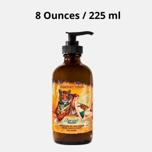 Barefoot Venus Apricot Brandy Macadamia Nut & Almond Oil Body Cream 8 oz