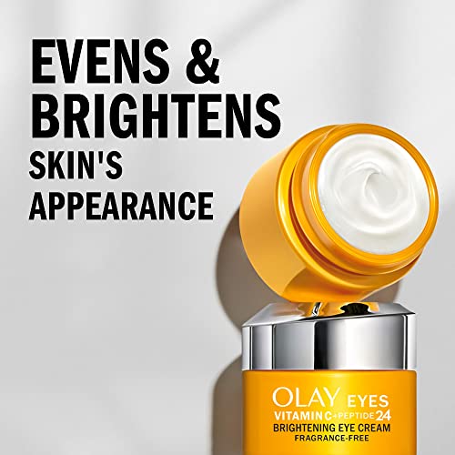Vitamin C & Peptide Eye Cream Set - Fragrance-Free 0.5 oz Travel & Trial Size Gift