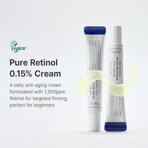 Retinol Cream 0.15% with Bakuchiol & Hyaluronic Acid - Anti-Aging Skin Care for Sensitive Skin