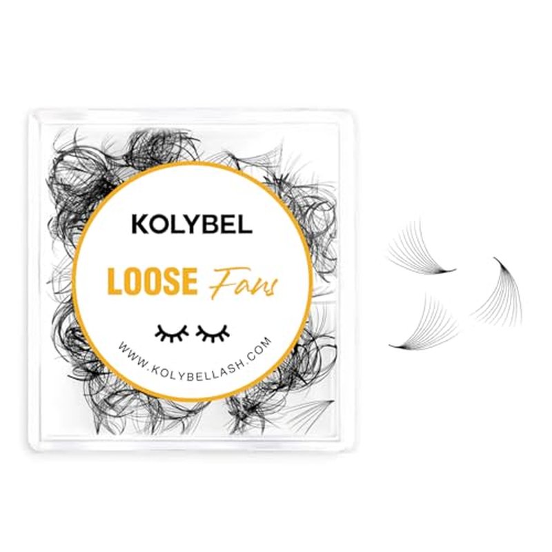 500 Premade Fans Lash Extension 10D 0.05 D Curl Promade Fans 12mm Premade Lash Fans for Eyelash Extension Middle Stem Handmade Loose Pre made Eyelash Fans Volume Soft Pointy Base (10D,0.05-D-12MM)