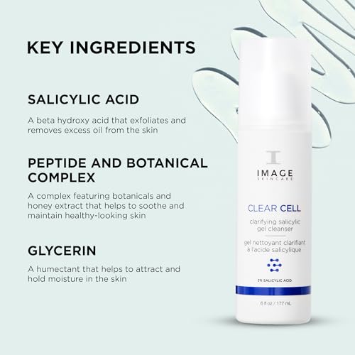 Salicylic Acid Face Wash Gel for Oily Skin - 2 Pack, 6 Fl Oz Each