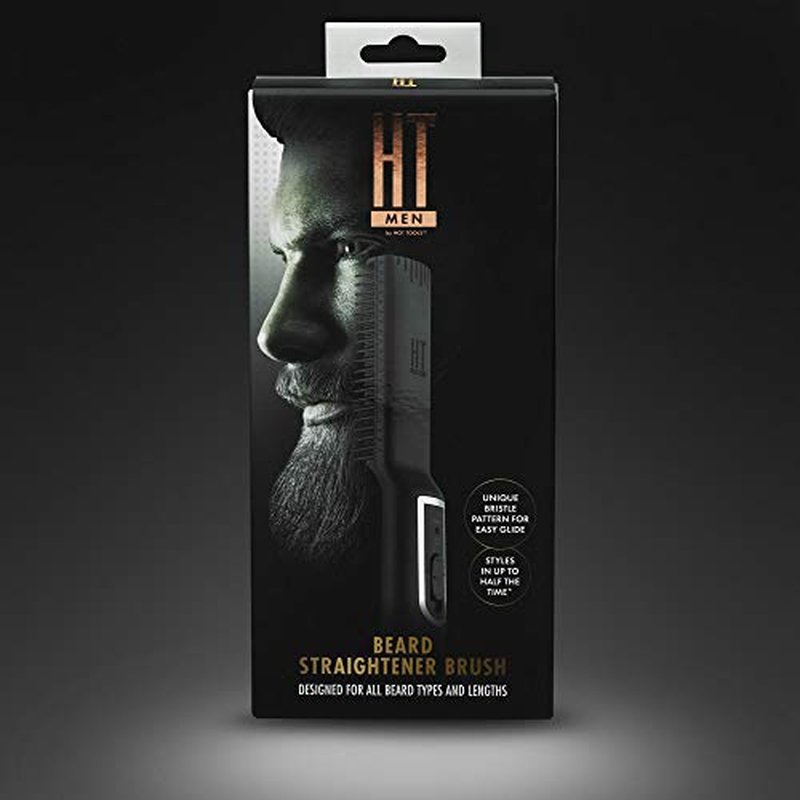 Hot Tools Men¡¯s Beard Straightener Brush| For a Smooth Finish